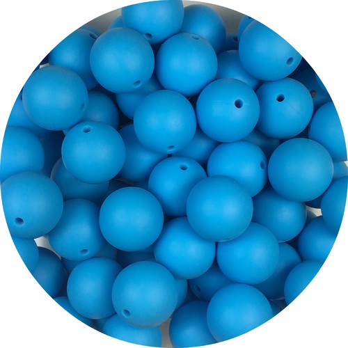 22mm Round - Deep Sky Blue