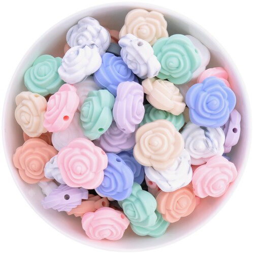20mm Flower Silicone Bead