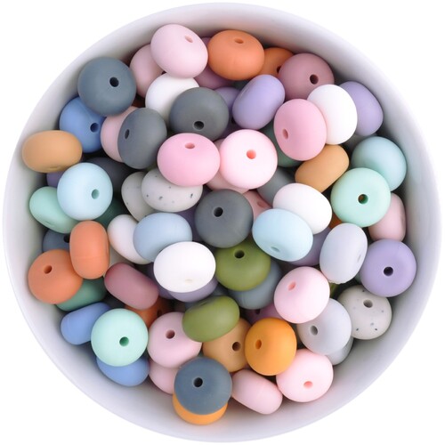 14mm Abacus Silicone Bead
