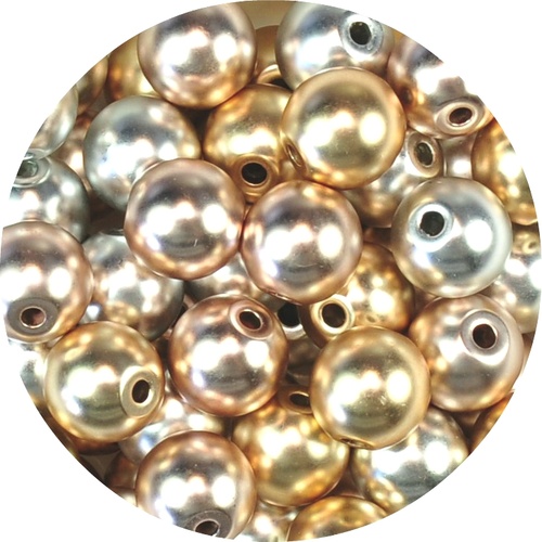 Aluminium Beads 15mm Round