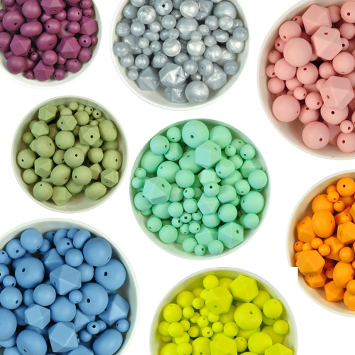 Silicone Bead Colour Block Value Pack