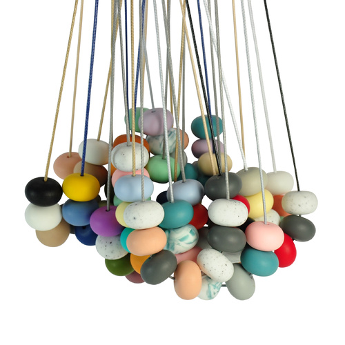 Abacus Bead Silicone Necklace