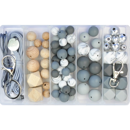 Deluxe Silicone & Wood DIY Kit - Neutral Greys