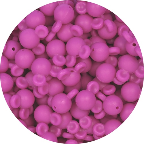 Mouse Bead - Hot Pink