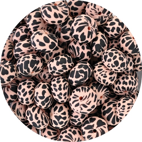 22mm Abacus Dalmatian Print - Peachy 