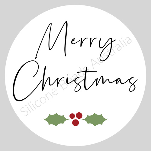 Product Label - Christmas Holly 24pk