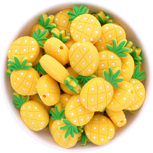Pineapple Silicone Bead