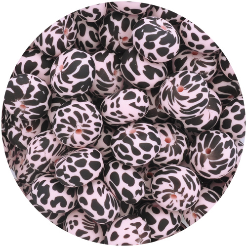 22mm Abacus Dalmatian Print - Baby Pink
