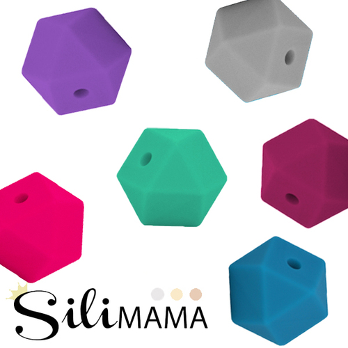 SiliMAMA 20mm Hex Silicone Bead
