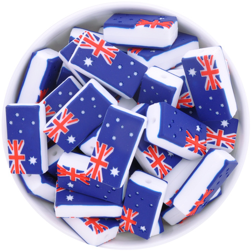 Australian Flag Silicone Bead