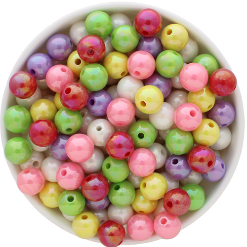 Bubblegum Bead 12mm - AB Shiny
