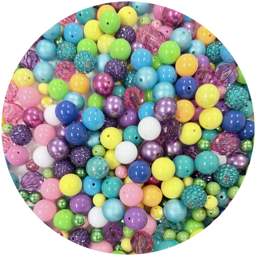 Bubblegum Bead Scoop Bag - Candy Brights