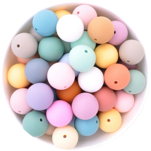 19mm Round Silicone Bead