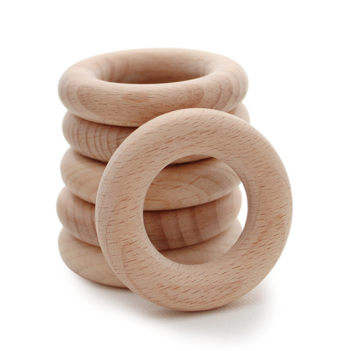 Custom Listing - Beech Wood Teething Ring 65mm (sanded & finished) 