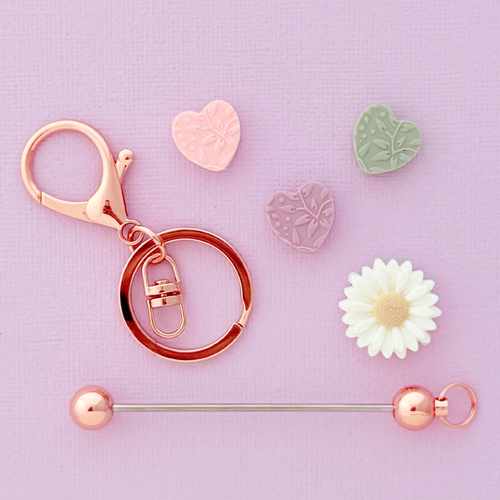 Keyring Kit - Daisy Heart