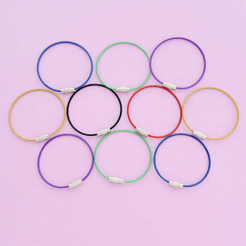 Cable Wire Key Loop - 10pk
